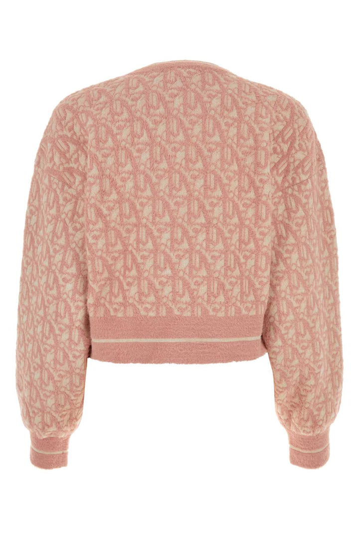 Palm Angels Women Embroidered Nylon Blend Sweater