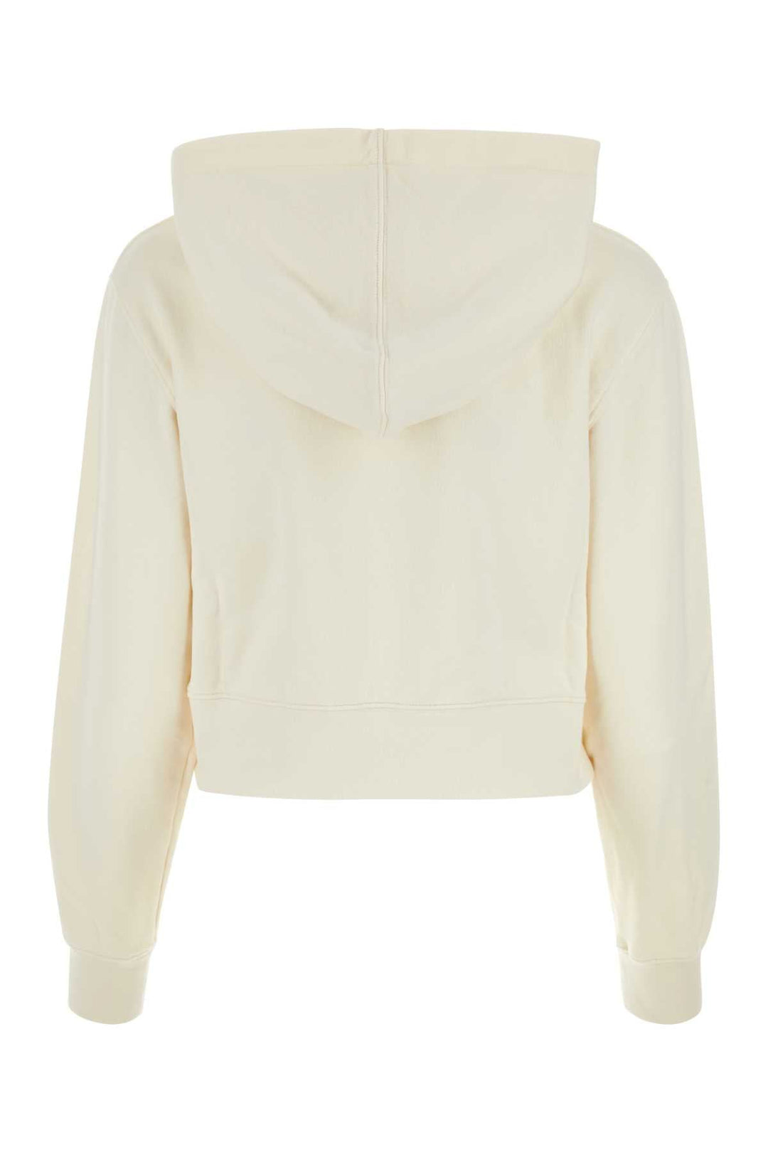 Palm Angels Women Ivory Cotton Sweatshirt