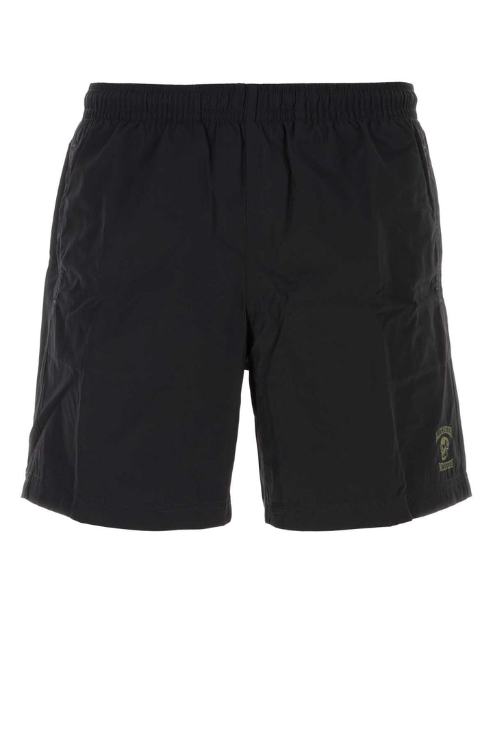 Alexander Mcqueen Men Black Nylon Swimming Shorts