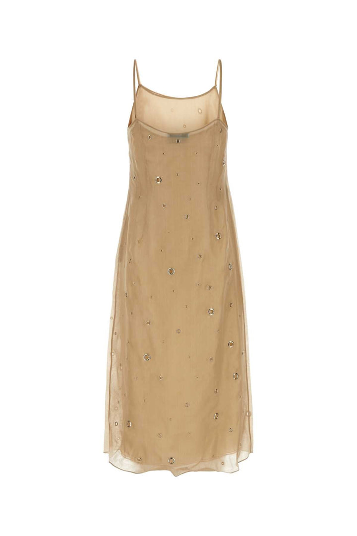 Prada Women Beige Organza Dress
