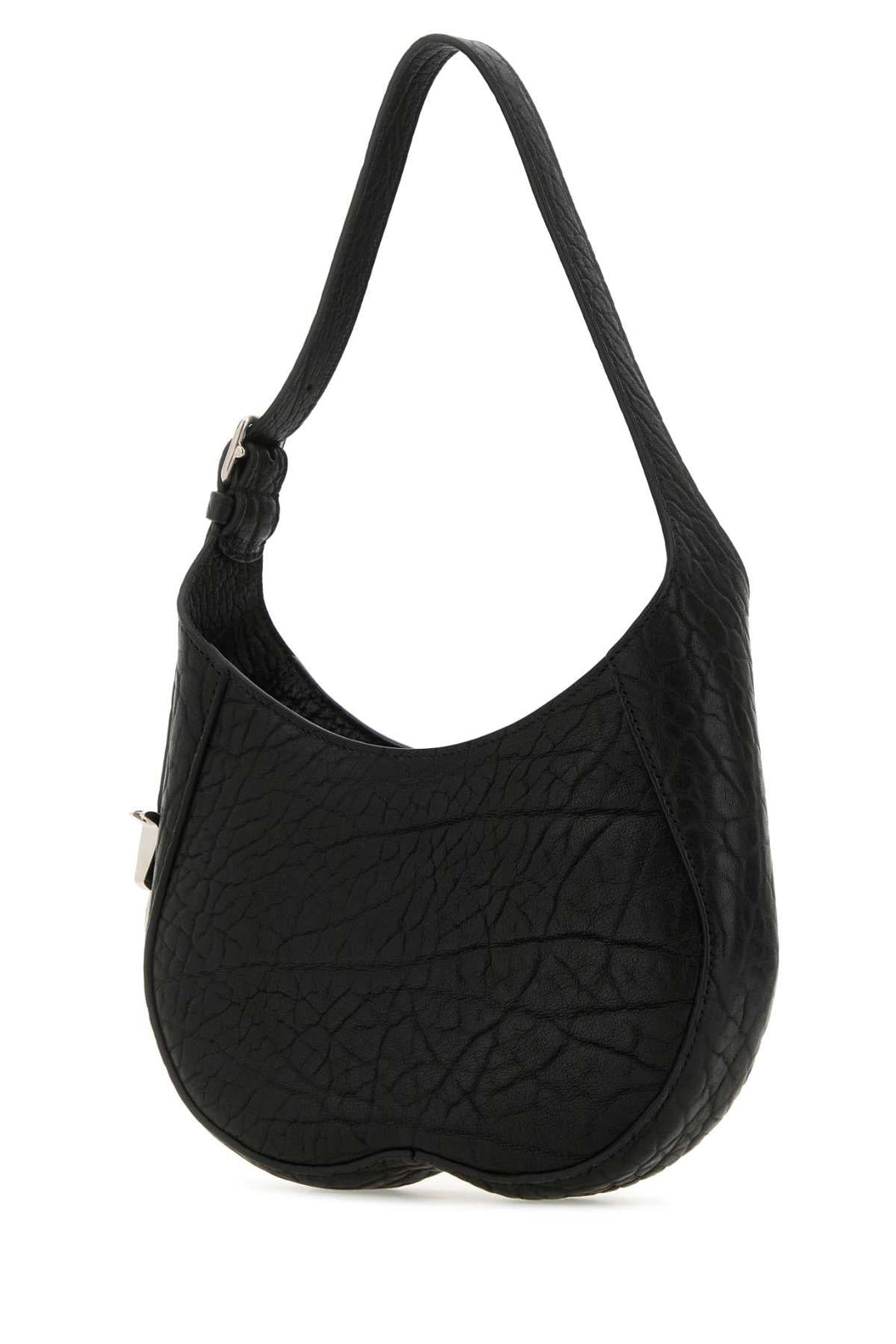 Burberry Women Black Leather Small Chess Shoulder Bag