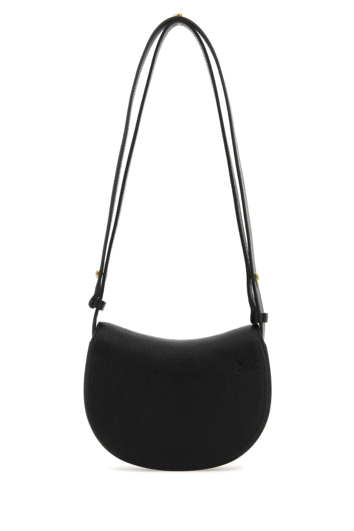 Burberry Women Black Leather Mini Rocking Horse Shoulder Bag