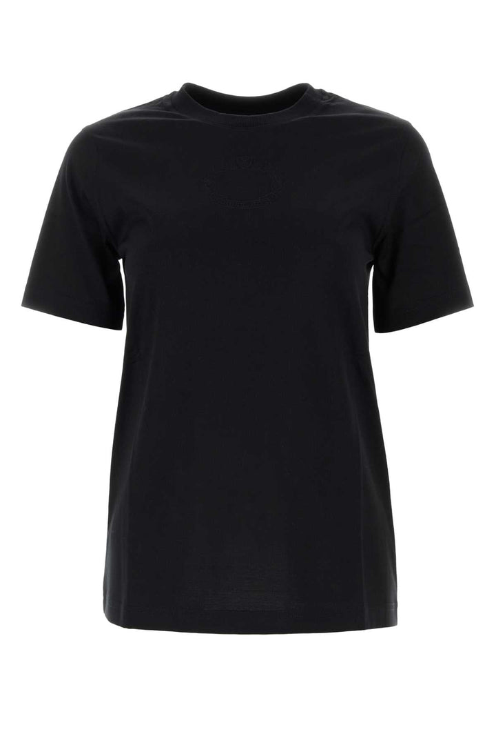 Burberry Women Black Cotton T-Shirt