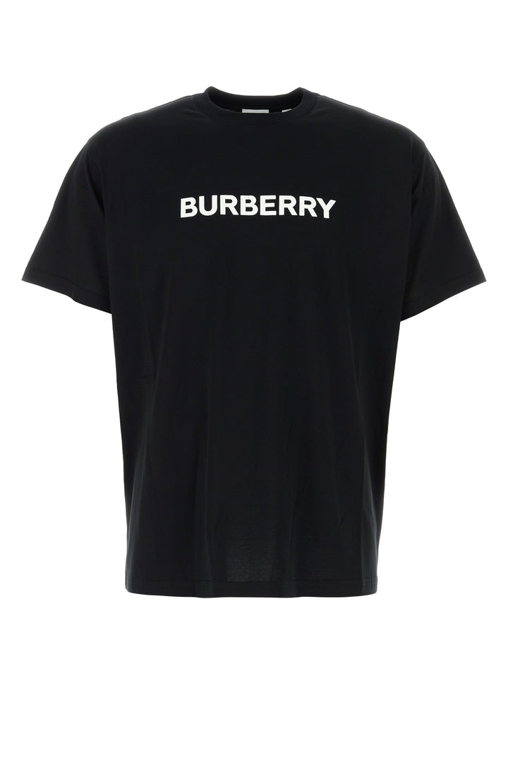 Burberry Men Black Cotton T-Shirt