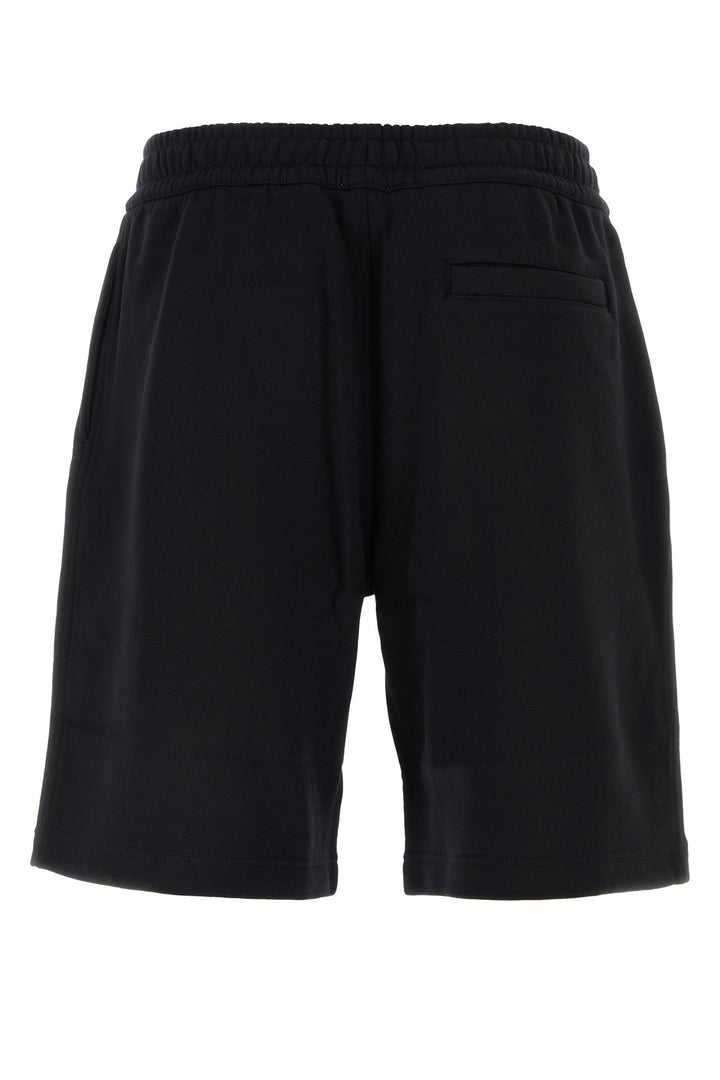 Burberry Men Black Cotton Bermuda Shorts