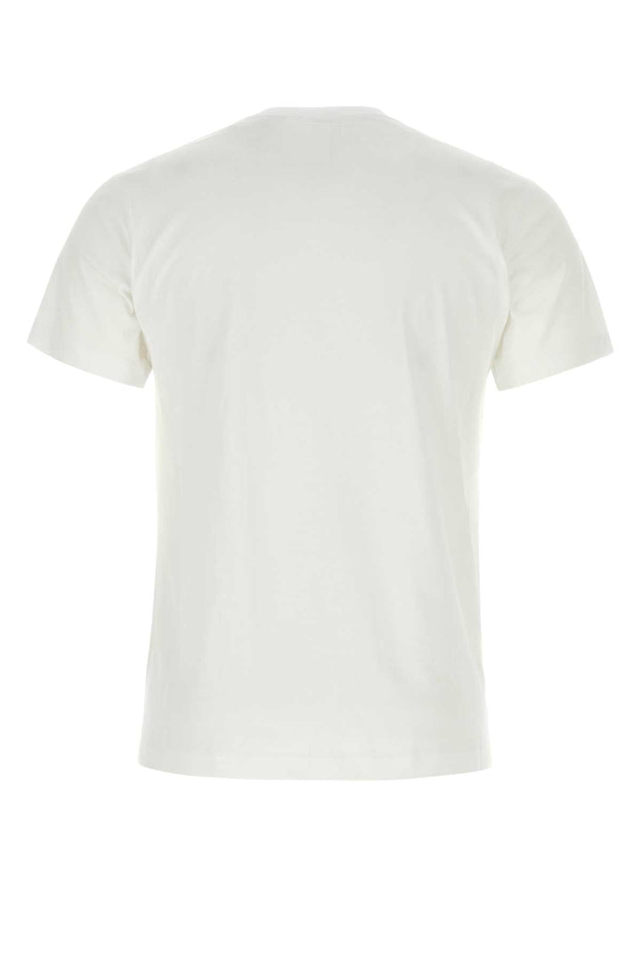 Burberry Men White Cotton T-Shirt
