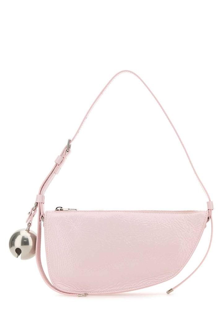 Burberry Women Pink Leather Knight Small Shoulder Bag