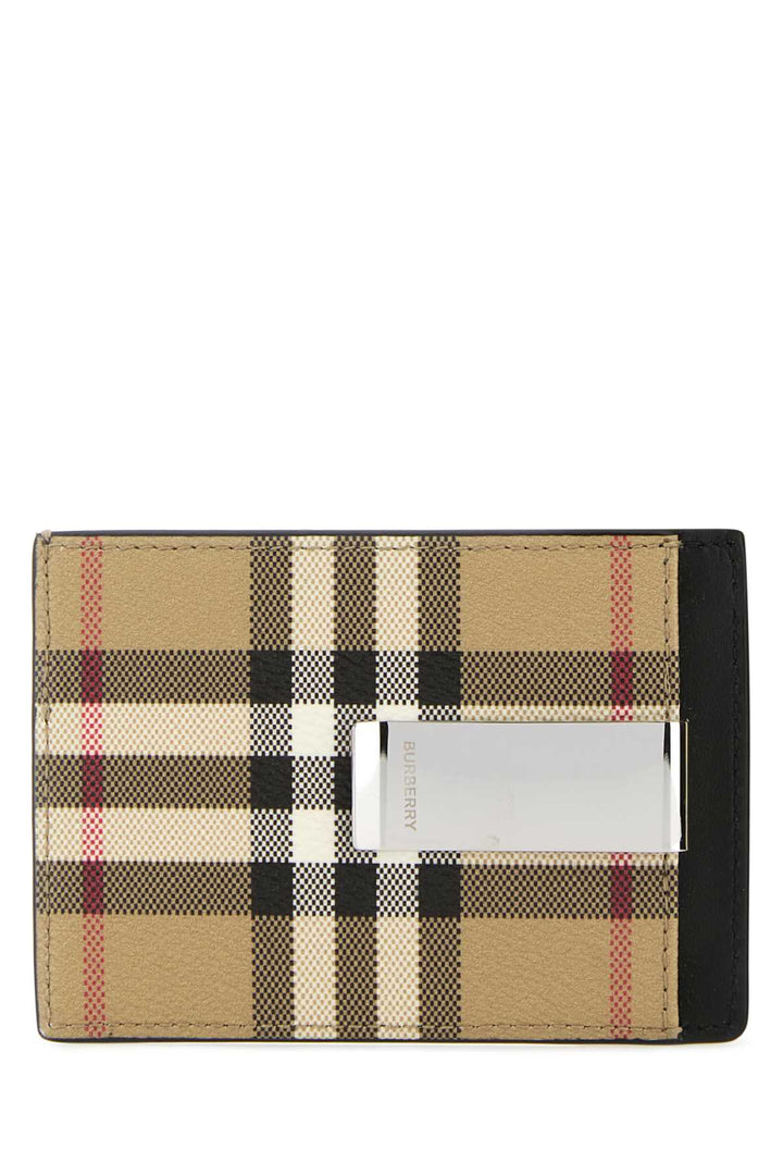 Burberry Men Printed Canvas Card Holder