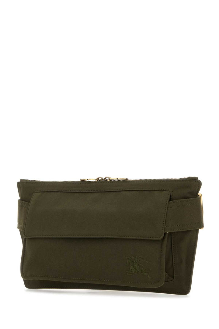 Burberry Men Army Green Canvas Trench Belt Bag