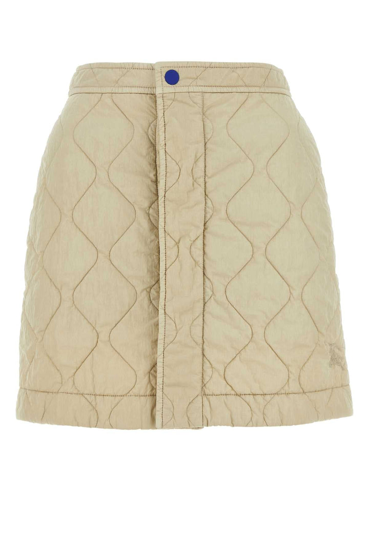 Burberry Women Sand Nylon Mini Skirt