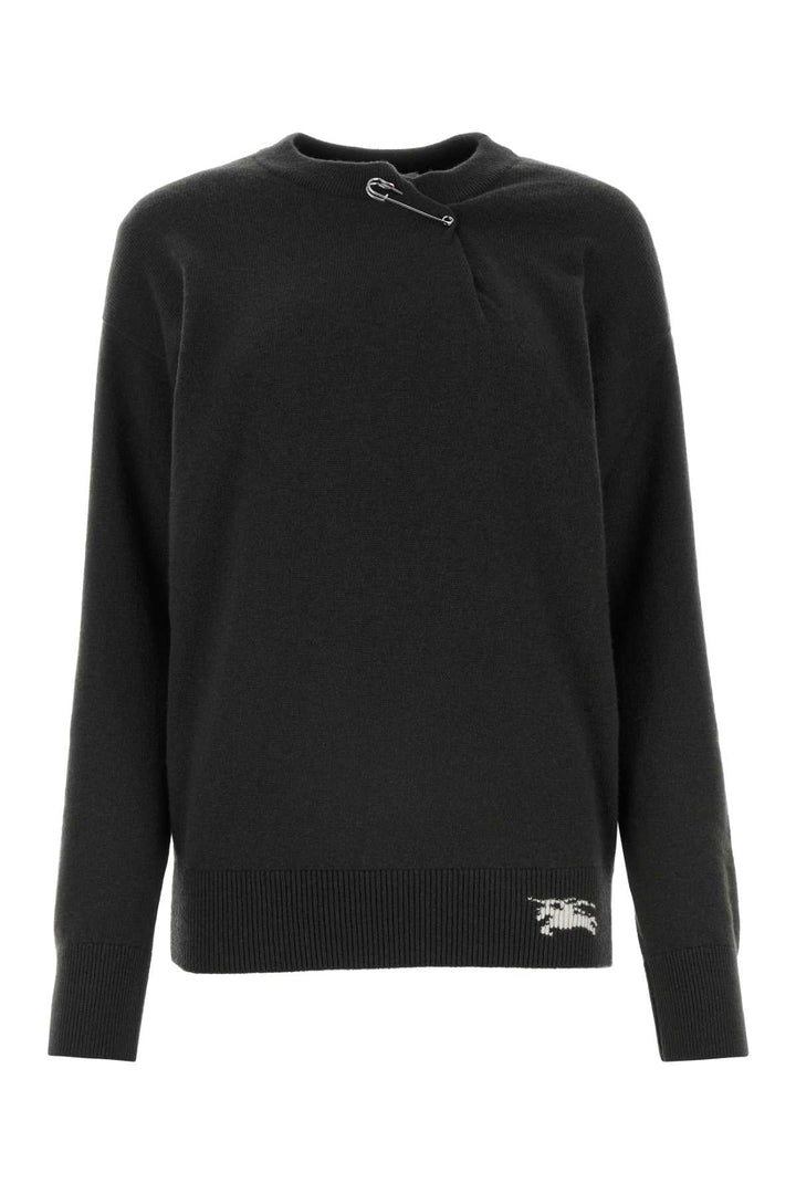 Burberry Women Anthracite Cashmere Sweater