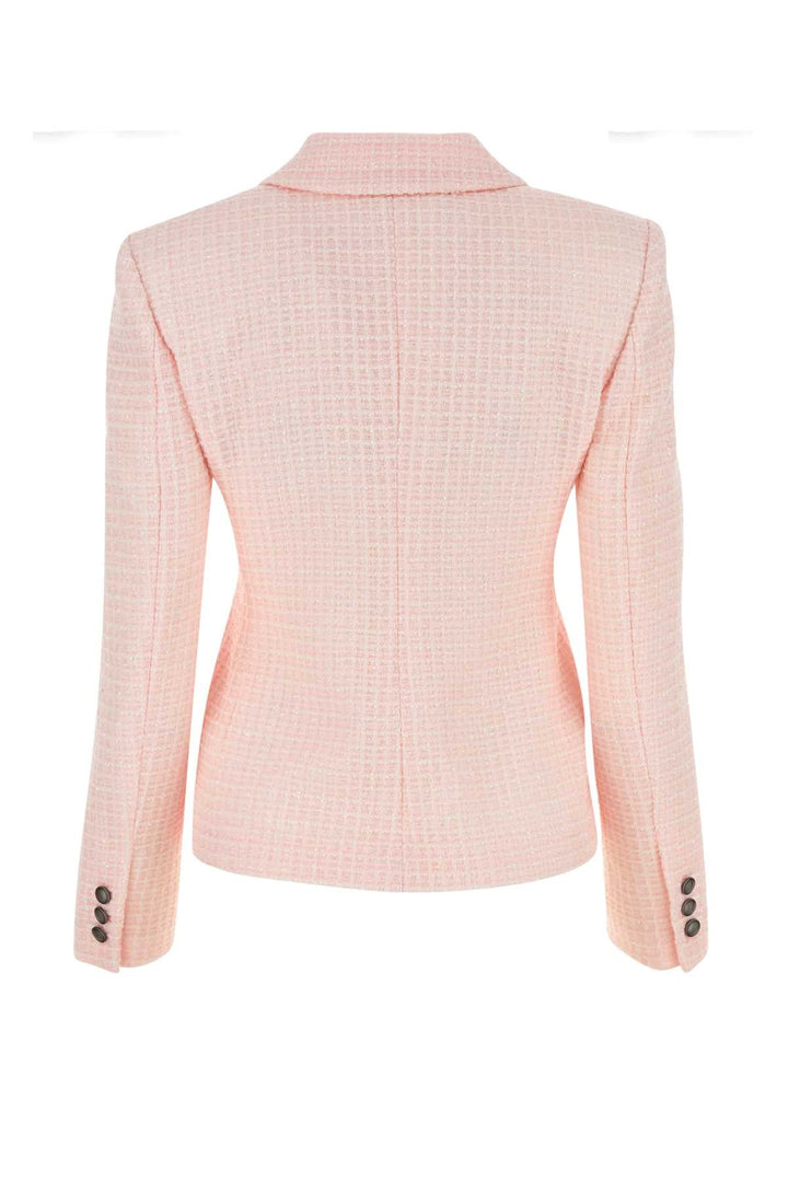 Alessandra Rich Women Light Pink Tweed Blazer