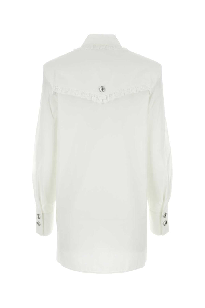 Alessandra Rich Women White Poplin Shirt Dress