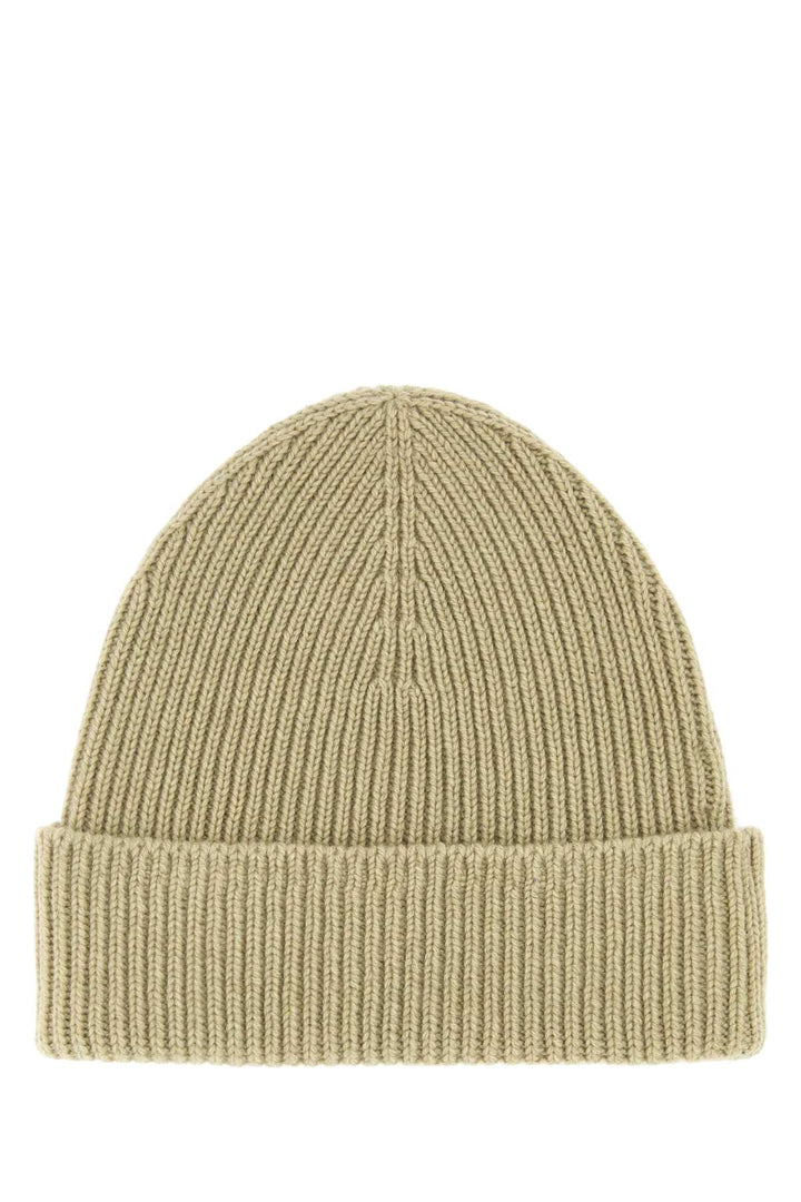Burberry Women Khaki Cashmere Beanie Hat