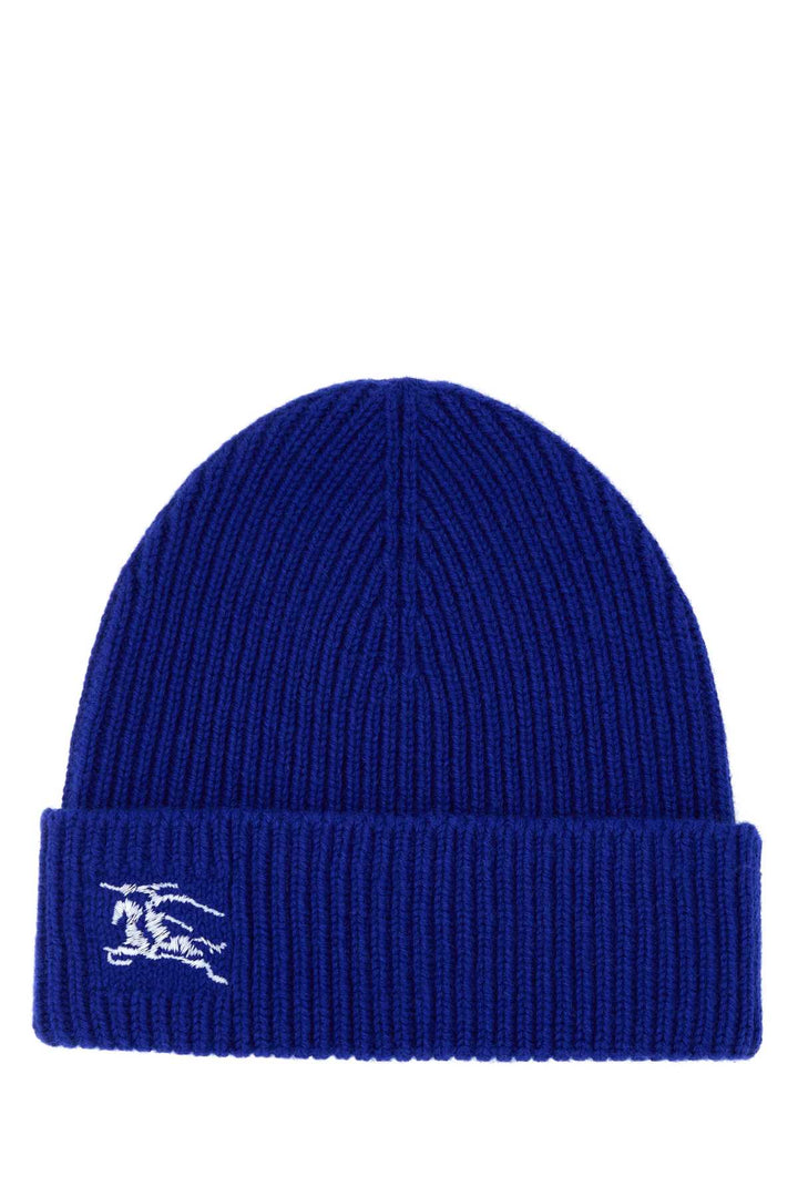 Burberry Women Electric Blue Cashmere Beanie Hat