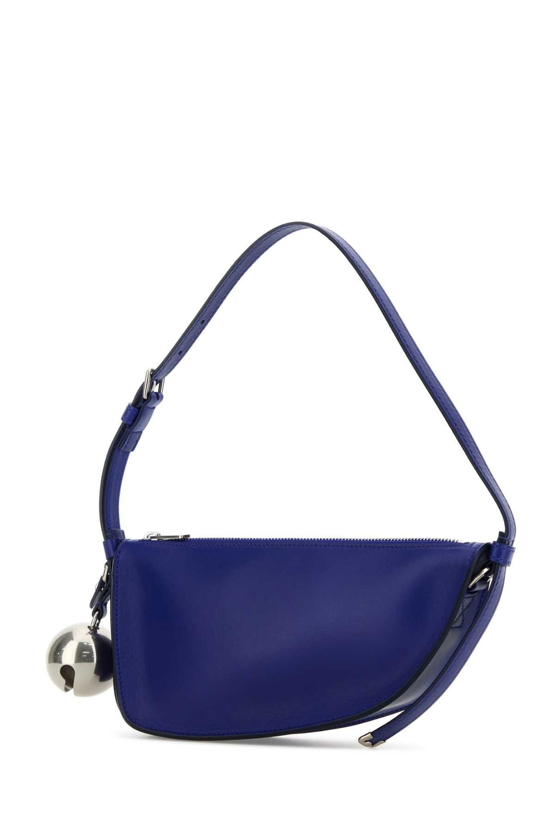 Burberry Women Blue Leather Shield Mini Shoulder Bag