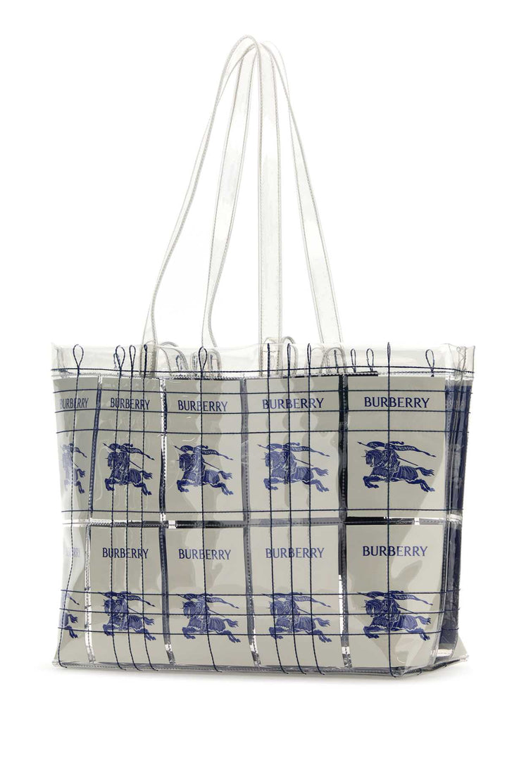 Burberry Men Embroidered Pvc Shopping Bag