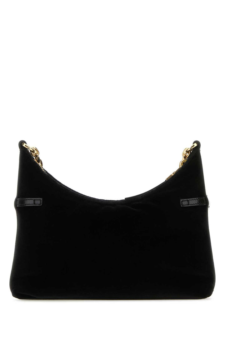 Givenchy Women Black Velvet Voyou Party Shoulder Bag