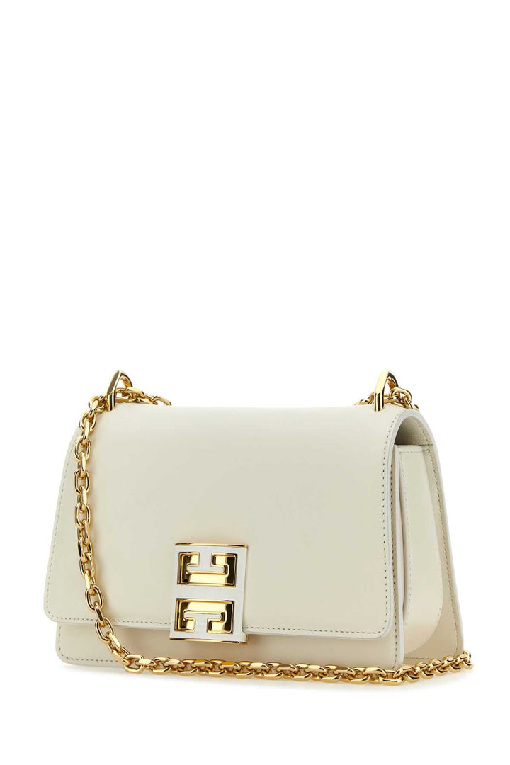 Givenchy Women Ivory Leather Small 4G Shoulder Bag