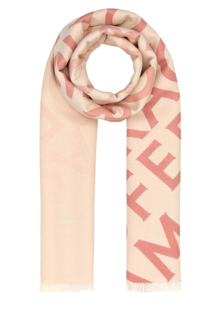 Salvatore Ferragamo Women Embroidered Wool Blend Reversible Scarf