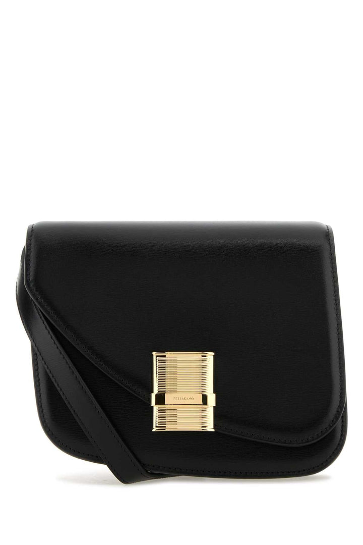 Salvatore Ferragamo Women Black Leather Crossbody Bag