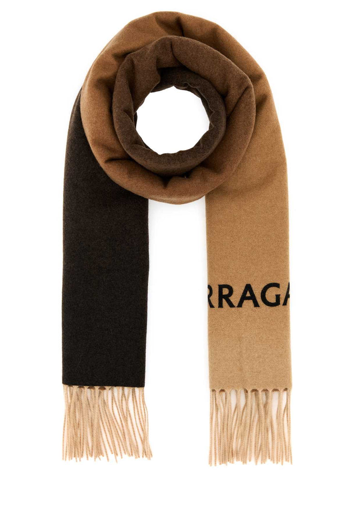Salvatore Ferragamo Women Brown Cashmere Scarf