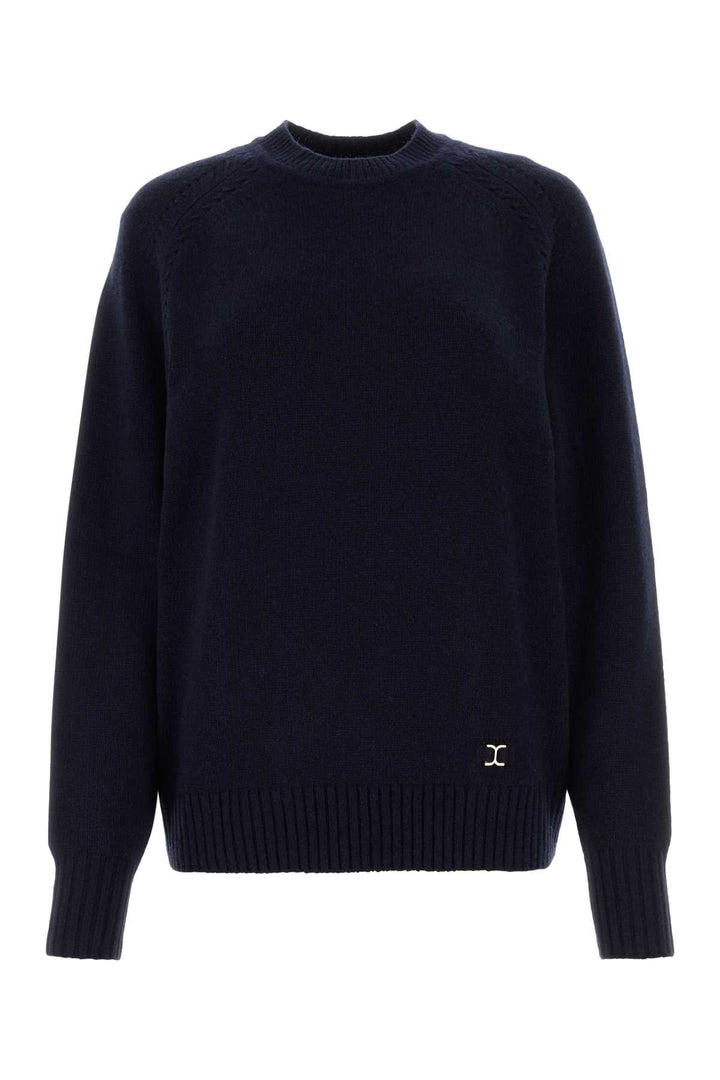 Chloe Women Midnight Blue Cashmere Blend Oversize Sweater