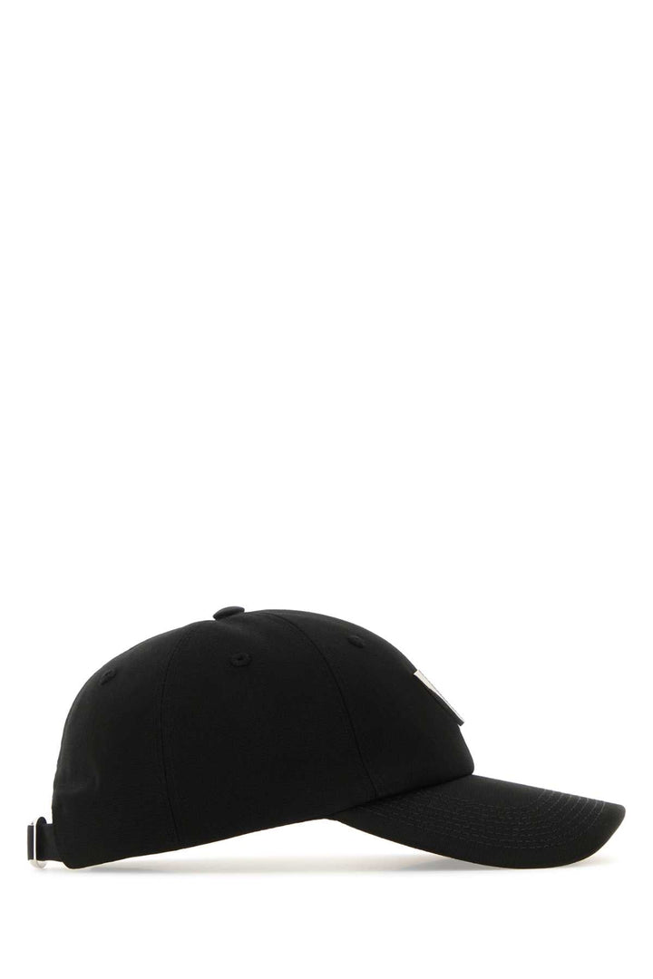 Valentino Garavani Women Black Stretch Cotton Baseball Cap