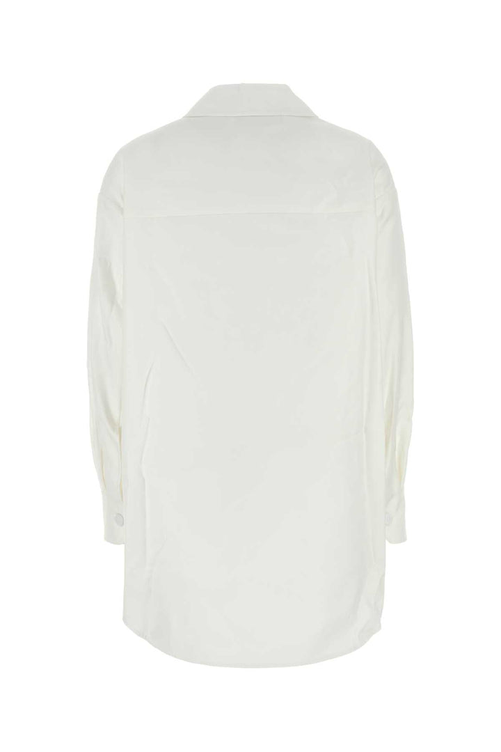 Valentino Garavani Women White Cotton Blend Oversize Jacket