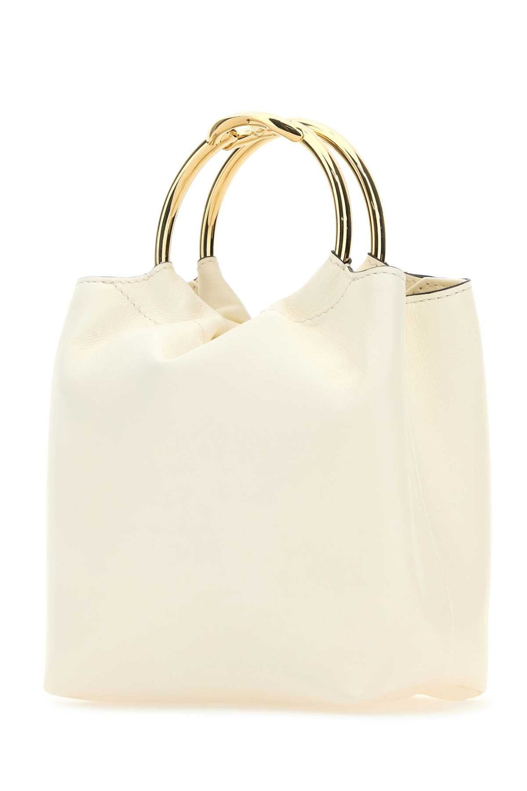 Valentino Garavani Women Ivory Leather Bucket Bag