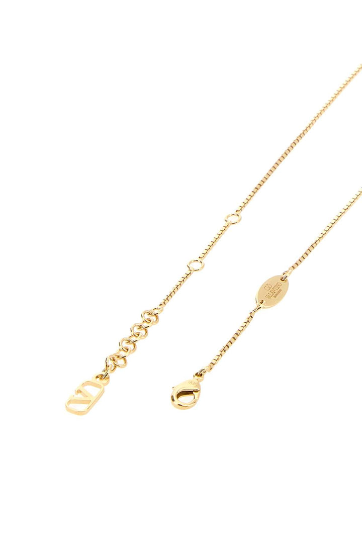 Valentino Garavani Women Gold Metal Vlogo Necklace