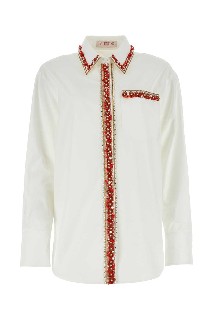 Valentino Garavani Women White Poplin Shirt