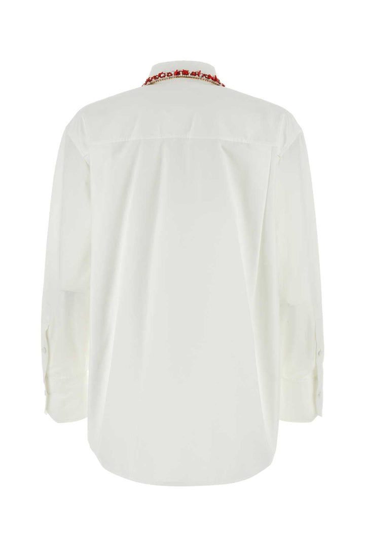 Valentino Garavani Women White Poplin Shirt