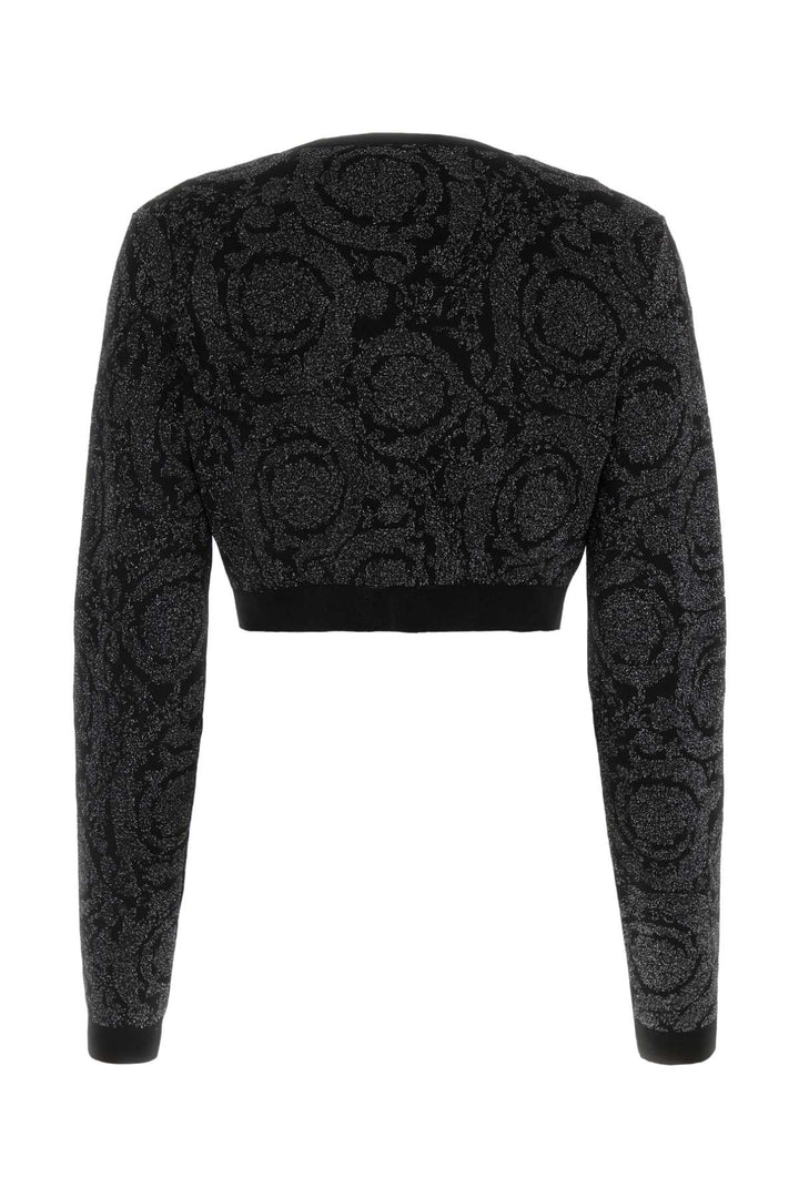 Versace Women Embroidered Stretch Viscose Blend Cardigan