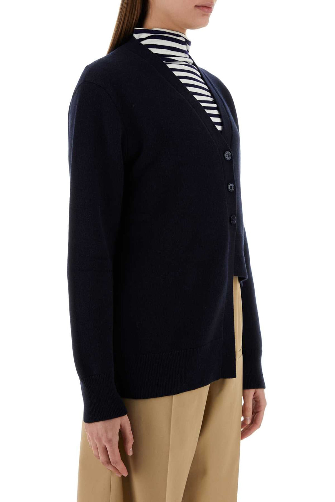 Loewe Women Midnight Blue Cashmere Cardigan
