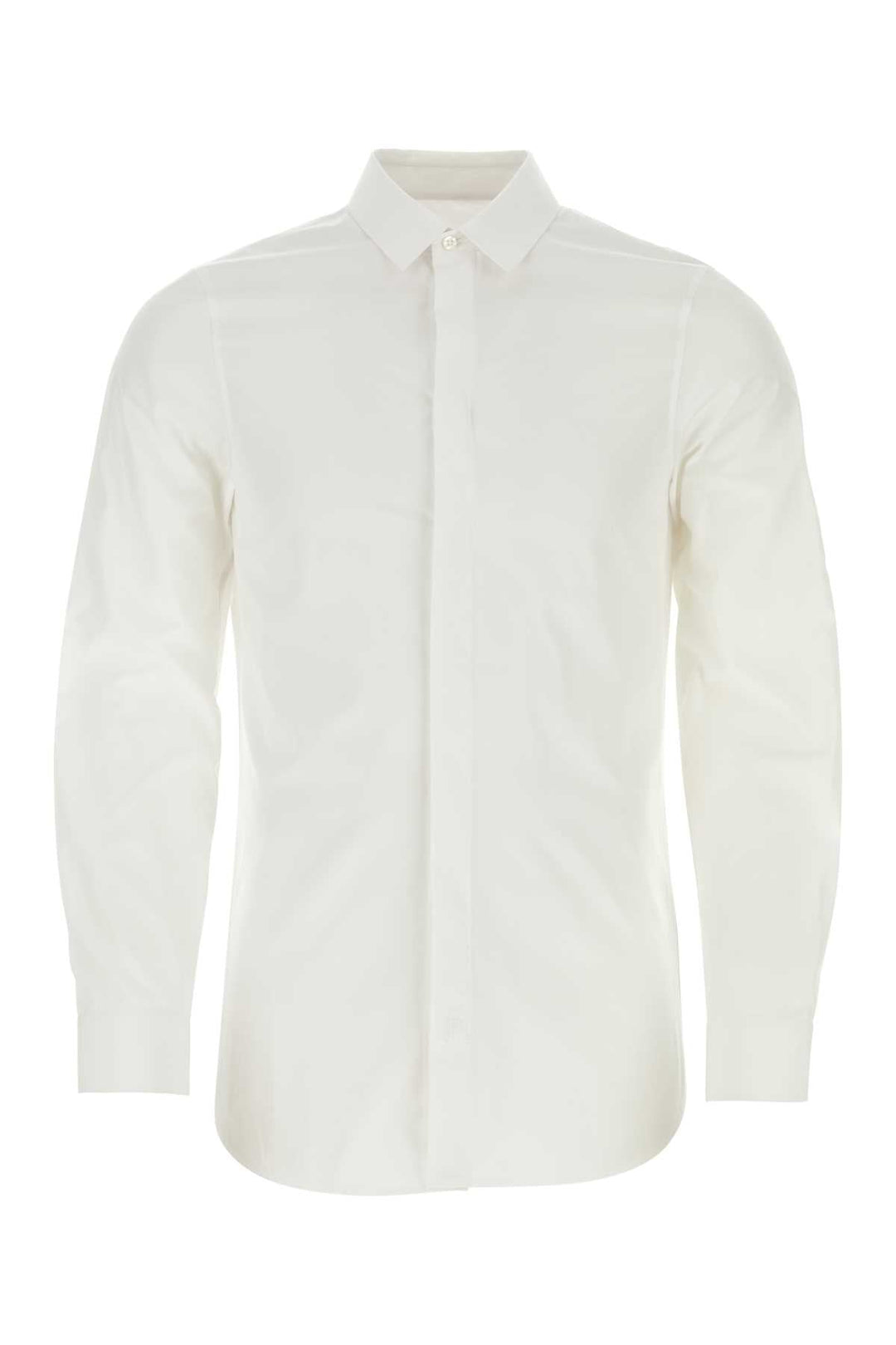 Jil Sander Men White Poplin Shirt