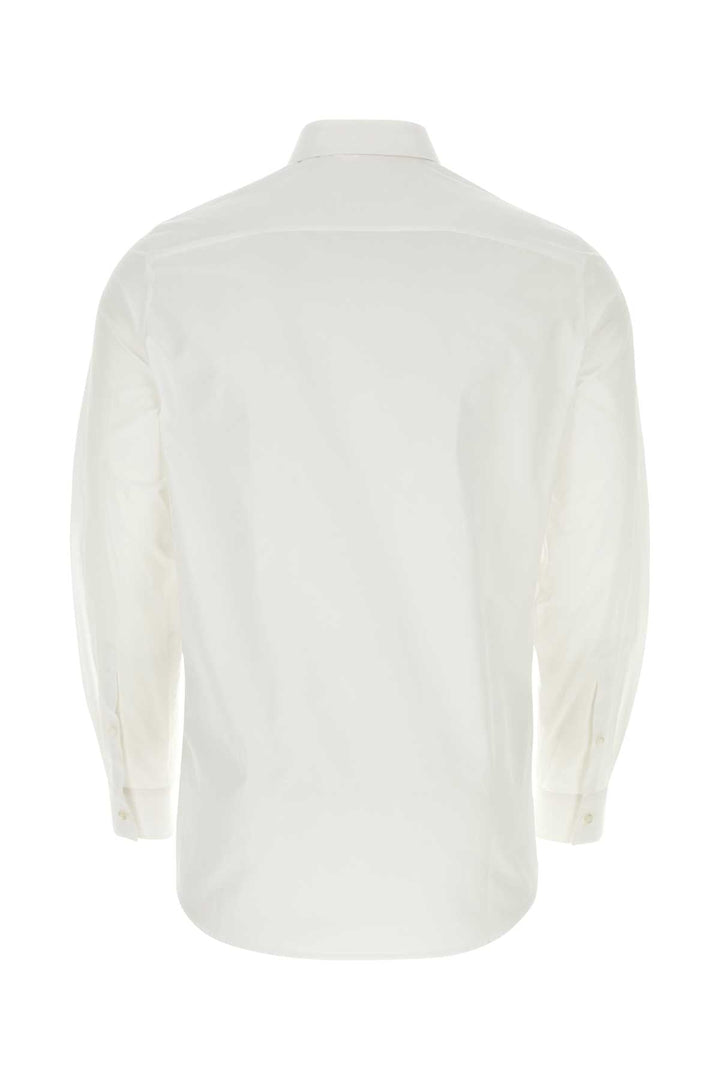 Jil Sander Men White Poplin Shirt