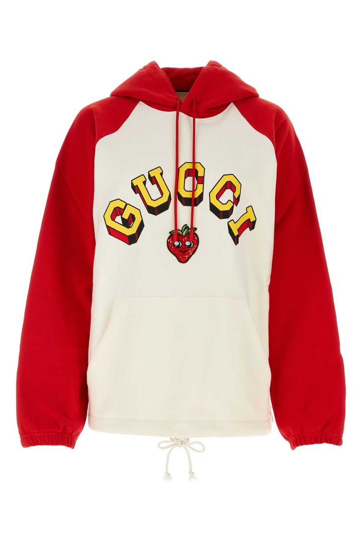 Gucci Women Two-Tone Cotton Oversize Sweatshirt