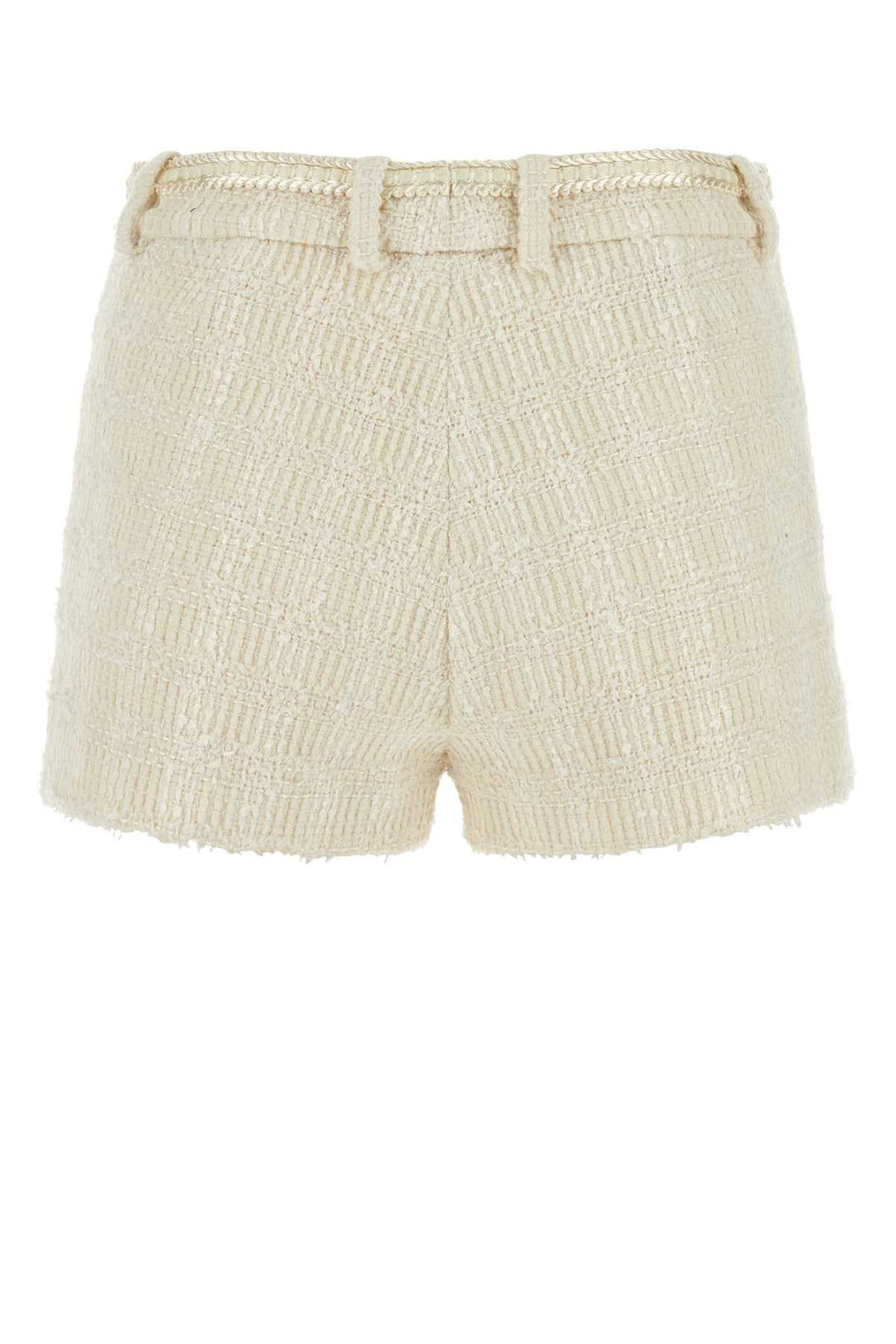 Gucci Women Ivory Tweed Shorts