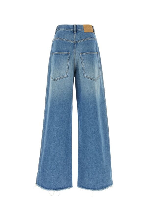 Gucci Women Denim Wide-Leg Jeans