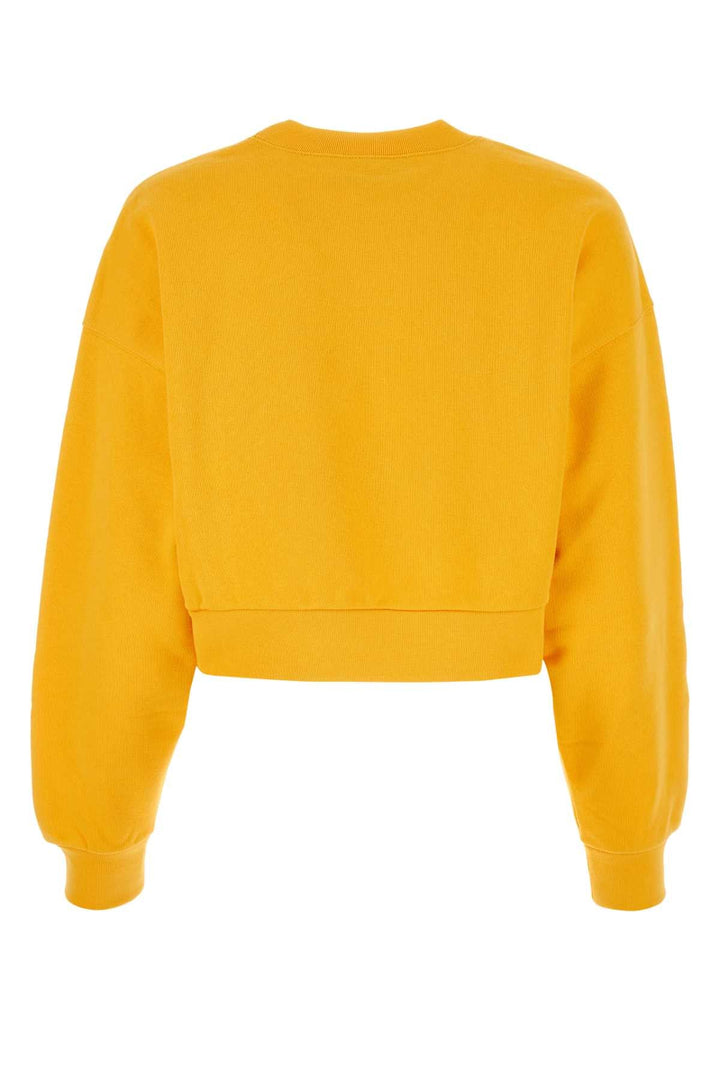 Yellow sweatshirt on a white background