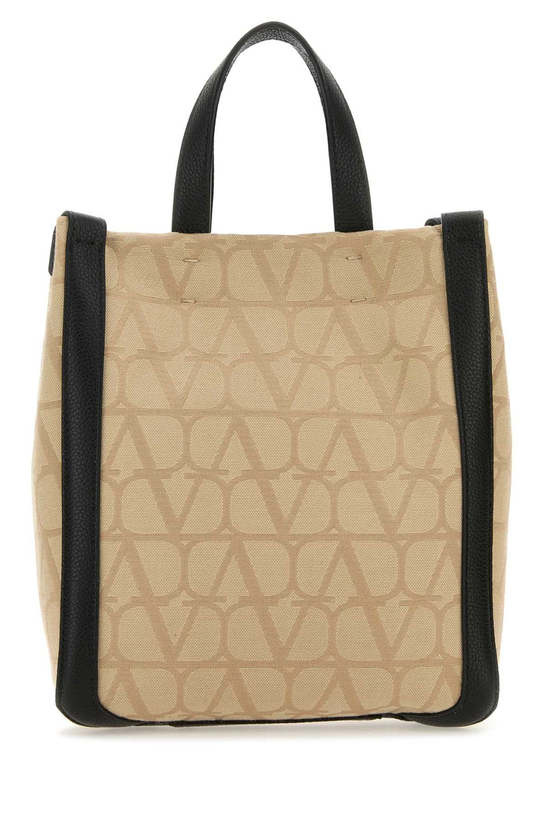 Valentino Garavani Men Beige Toile Iconographe Shopping Bag