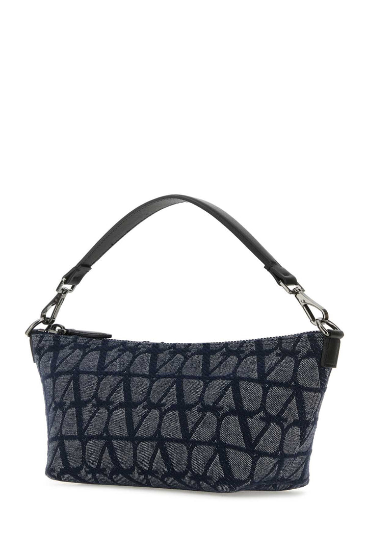Valentino Garavani Men Blue Toile Iconographe Handbag