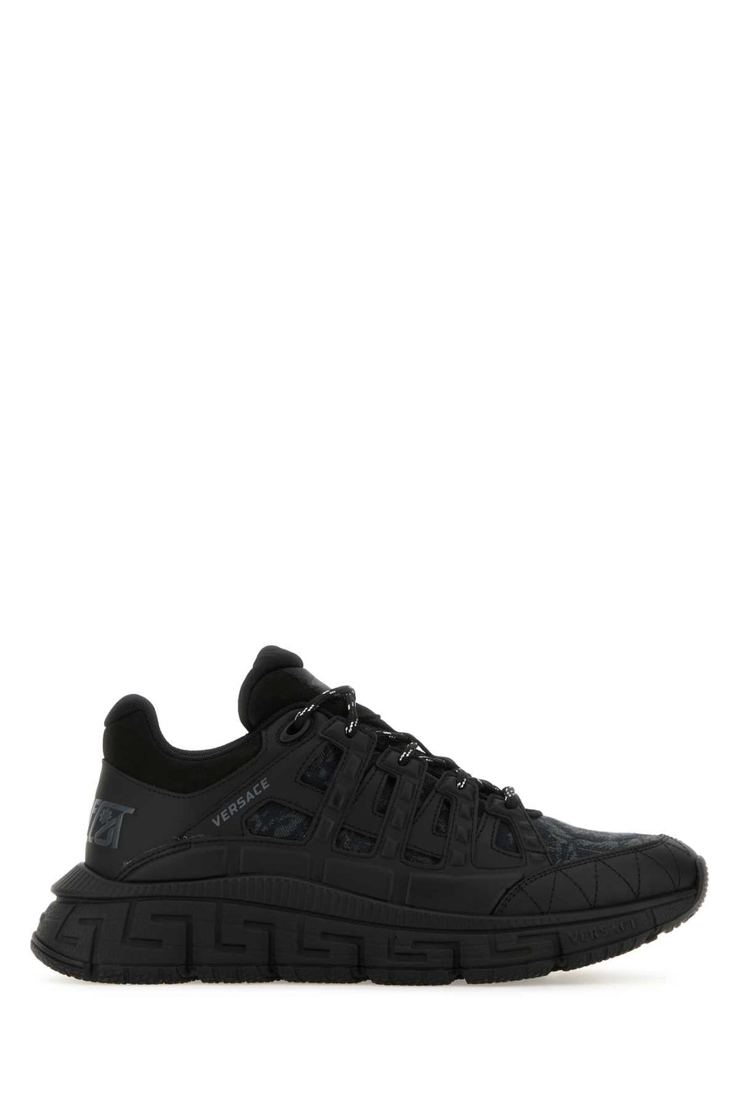 Versace Men Black Trigreca Baroque Sneakers