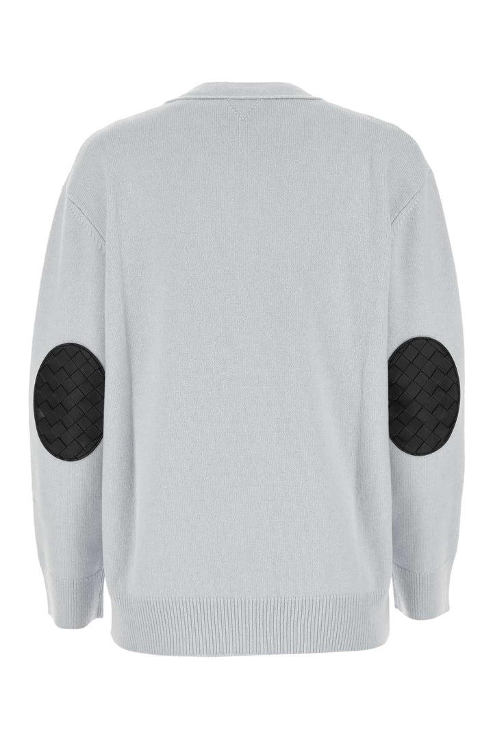 Bottega Veneta Women Powder Blue Stretch Cashmere Blend Cardigan