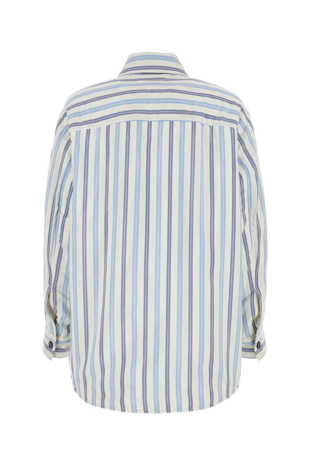 Bottega Veneta Women Embroidered Silk Oversize Padded Shirt