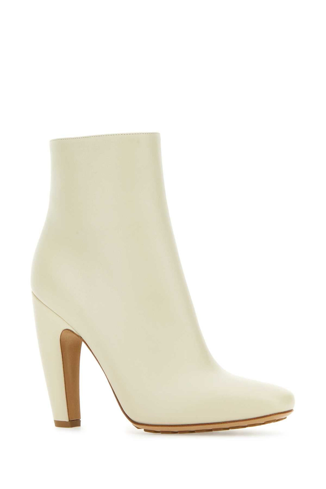 Bottega Veneta Women Sand Leather Canalazzo Ankle Boots