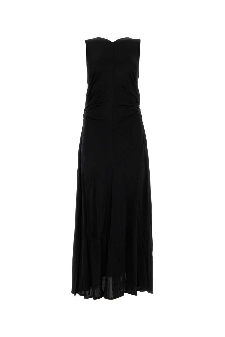 Bottega Veneta Women Black Jersey Long Dress