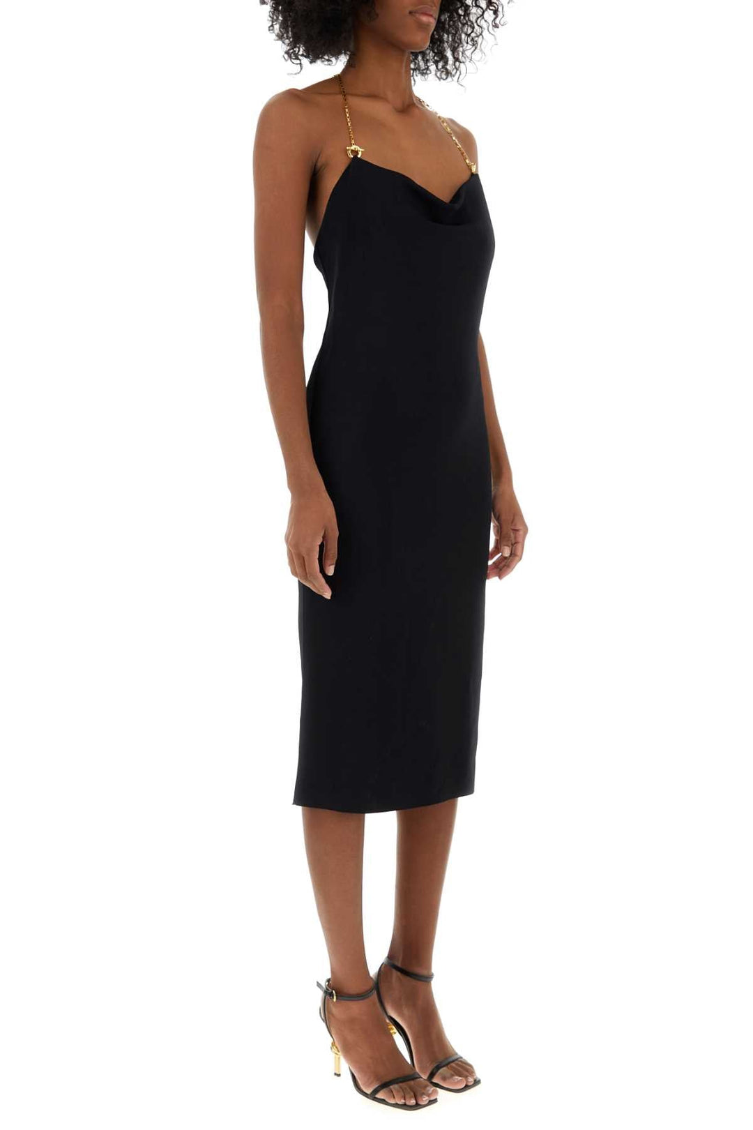 Bottega Veneta Women Black Viscose Blend Dress