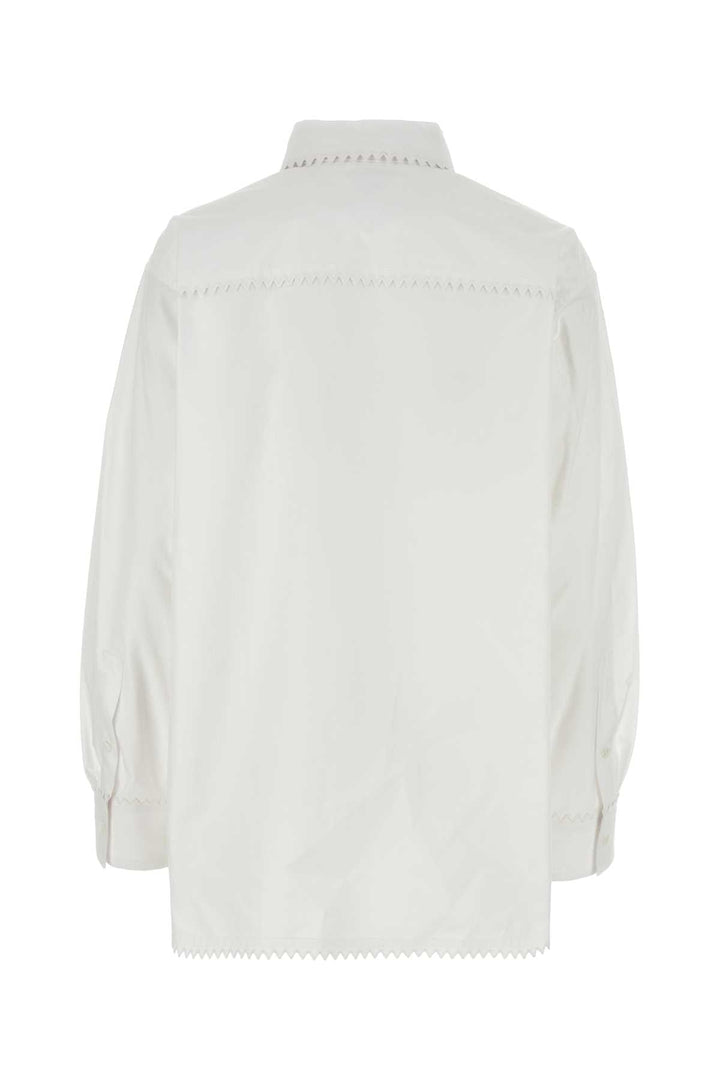 Bottega Veneta Women White Oxford Shirt